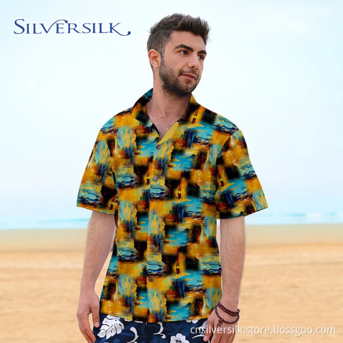 Half Sleeve Party Men Wear Summer Shirt
